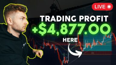 LIVE CRYPTO TRADING - How To Profit $4,788 Risking $500 | 10x Strategy