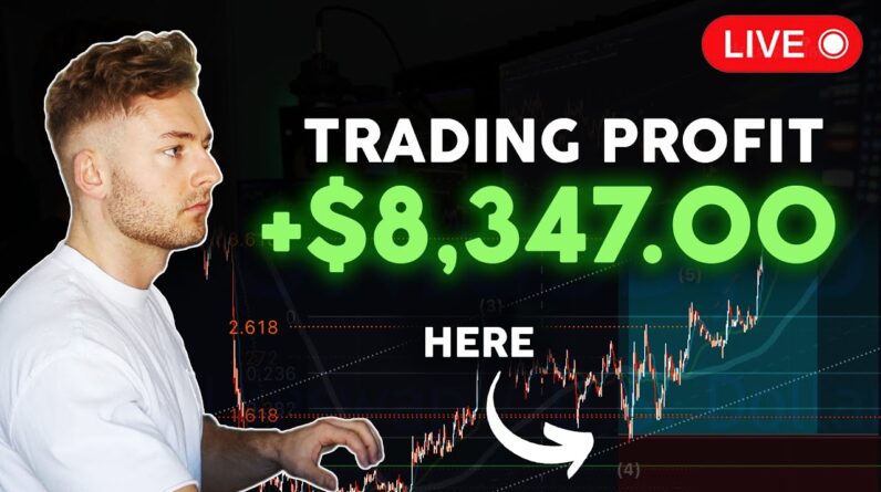 LIVE TRADING CRYPTO - How To Profit $8,347 In a Week | 10x Strategy