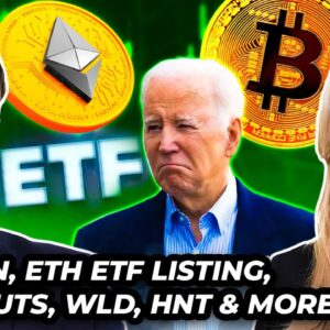 Crypto News: BTC, Trump, Biden, ETH ETFs, Rate Cuts, WLD, HNT & MORE!