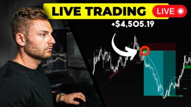 LIVE TRADING CRYPTO - How To Profit $4,504 in 5 Trades (10x Strategy)