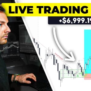 LIVE TRADING CRYPTO - How To Profit $6,999 Risking $500 (100x Trading)