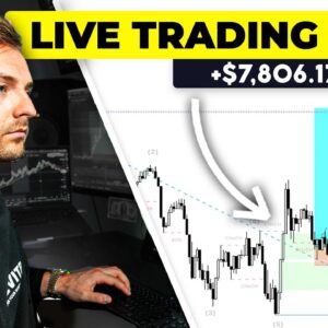LIVE TRADING CRYPTO - How I Profit $7,806 Risking $1k (10x Strategy)
